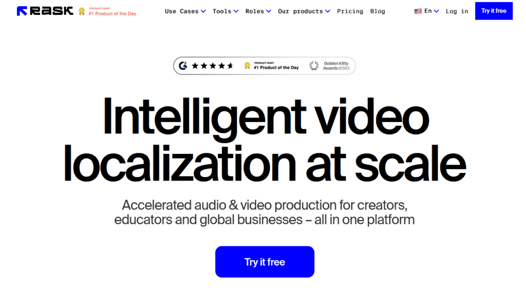 Rask AI - Translates your videos and audio in 130+ lan